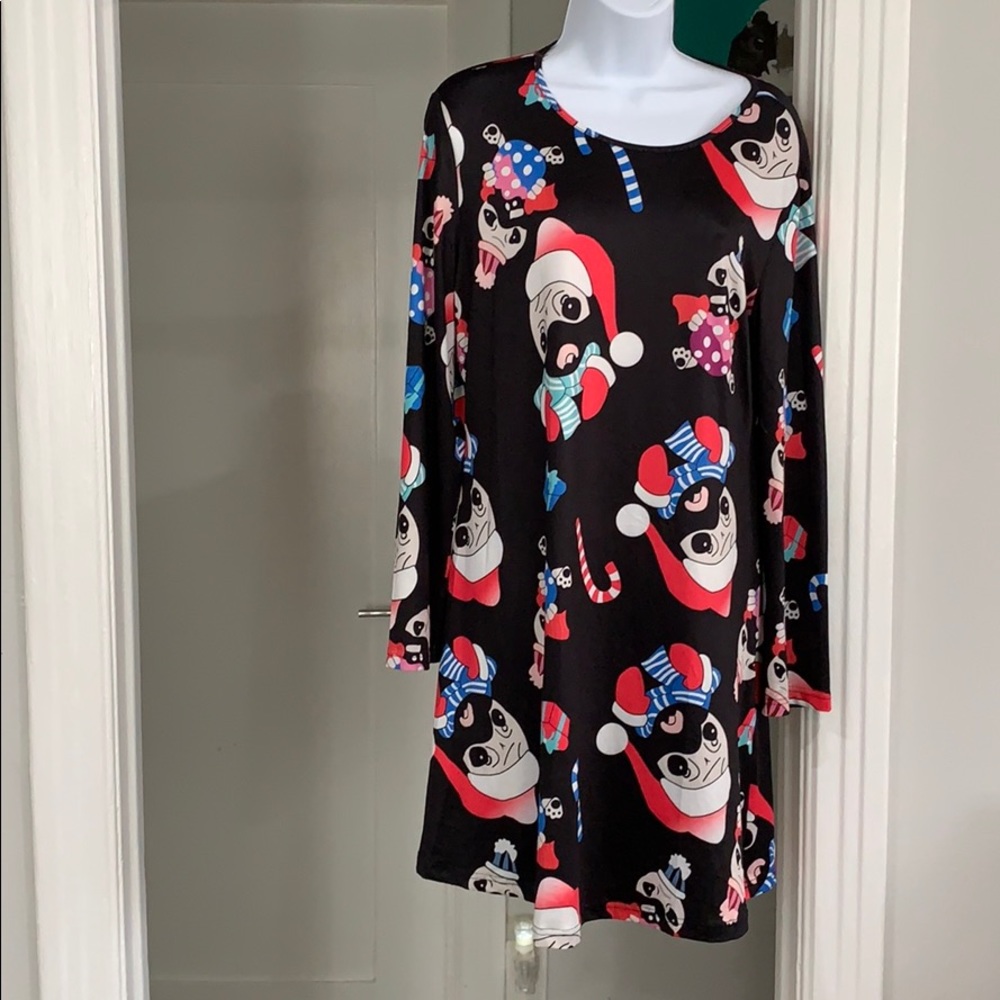 ⭐️⭐️ 2/$10 ⭐️⭐️ Pug holiday dress
